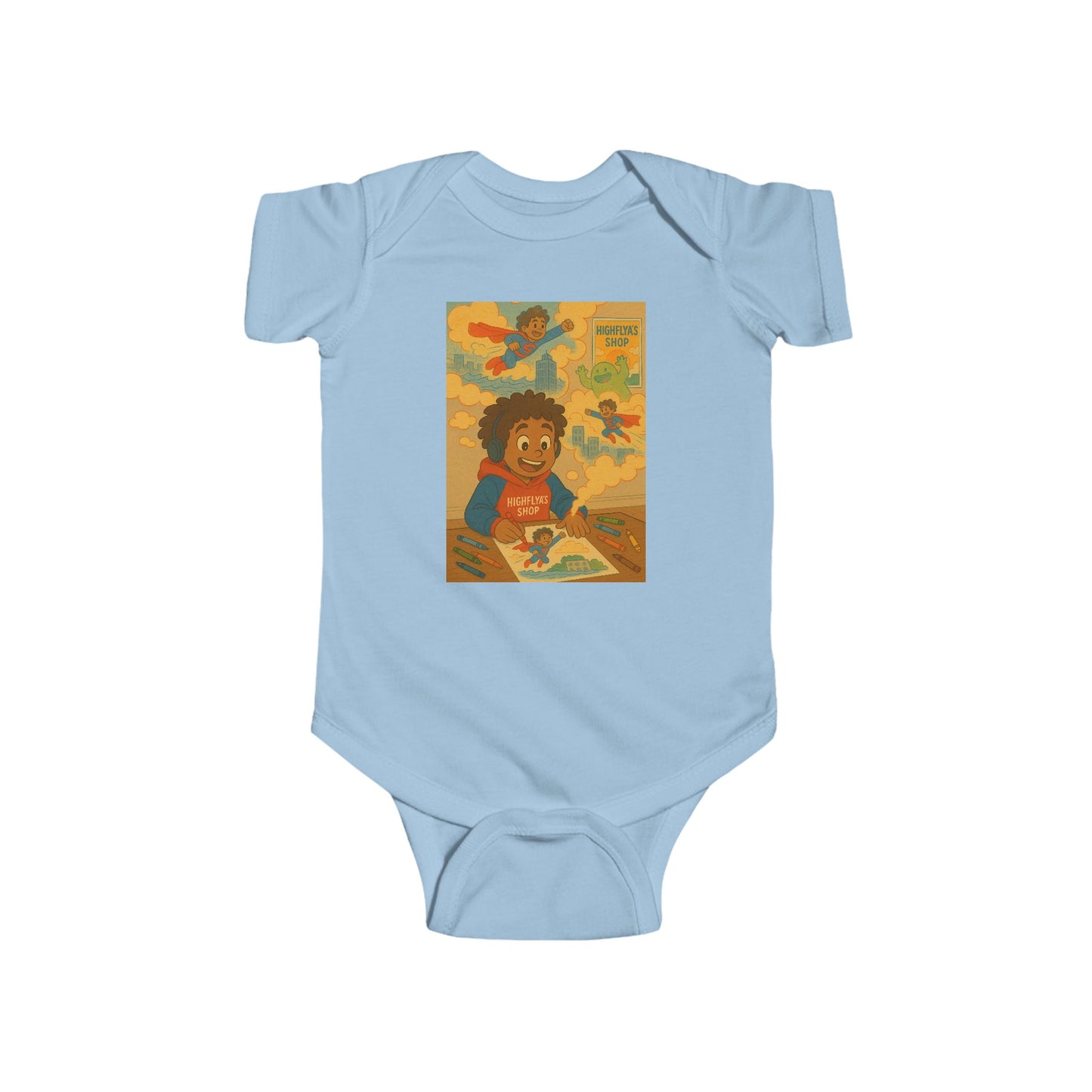 Playful Infant Bodysuit with Colorful Art - Perfect Baby Gift