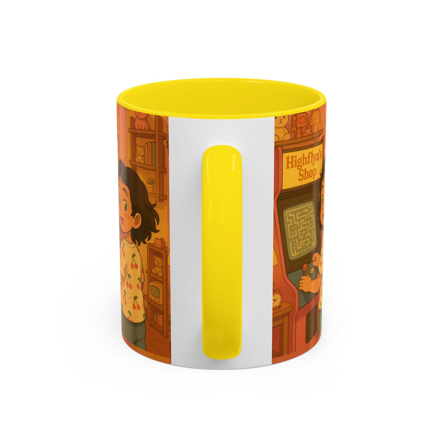 Retro Arcade Coffee Mug - Vintage Gaming Gift, Fun Office Mug, Girls Playroom Decor, Unique Tea Cup, Gamer Merchandise