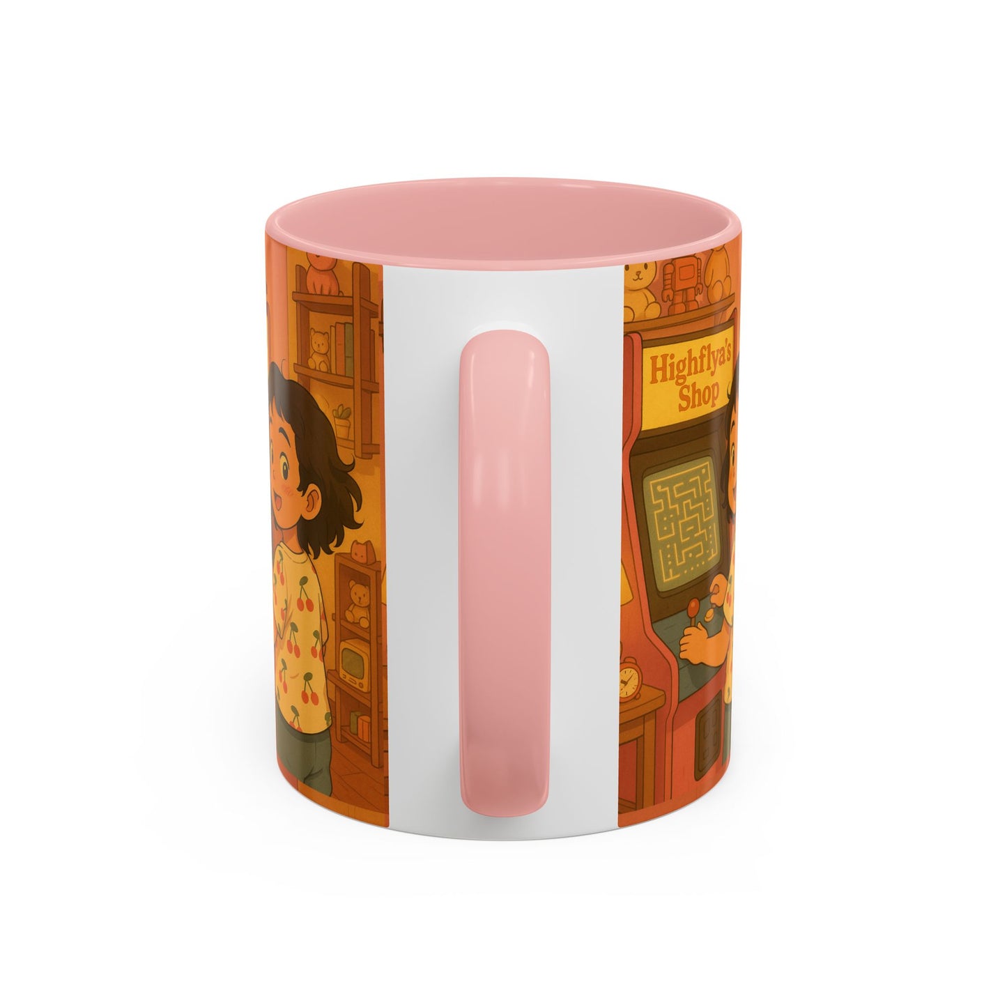 Retro Arcade Coffee Mug - Vintage Gaming Gift, Fun Office Mug, Girls Playroom Decor, Unique Tea Cup, Gamer Merchandise