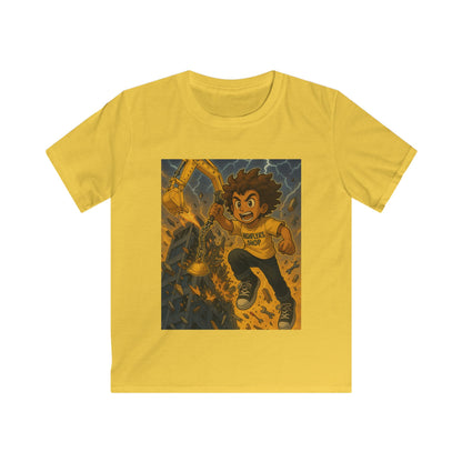 Adventure Kid's Softstyle Tee, Kid's Graphic T-Shirt, Fun Play T-Shirt, Birthday Gift for Kids, Cartoon Adventure Tee