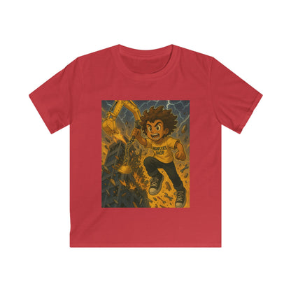 Adventure Kid's Softstyle Tee, Kid's Graphic T-Shirt, Fun Play T-Shirt, Birthday Gift for Kids, Cartoon Adventure Tee