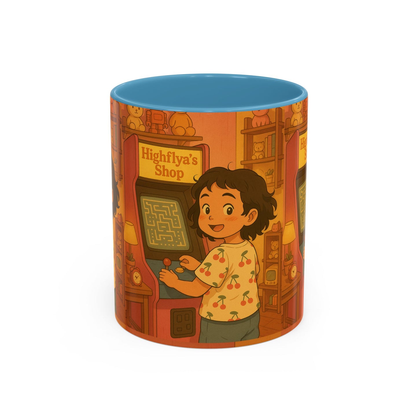 Retro Arcade Coffee Mug - Vintage Gaming Gift, Fun Office Mug, Girls Playroom Decor, Unique Tea Cup, Gamer Merchandise