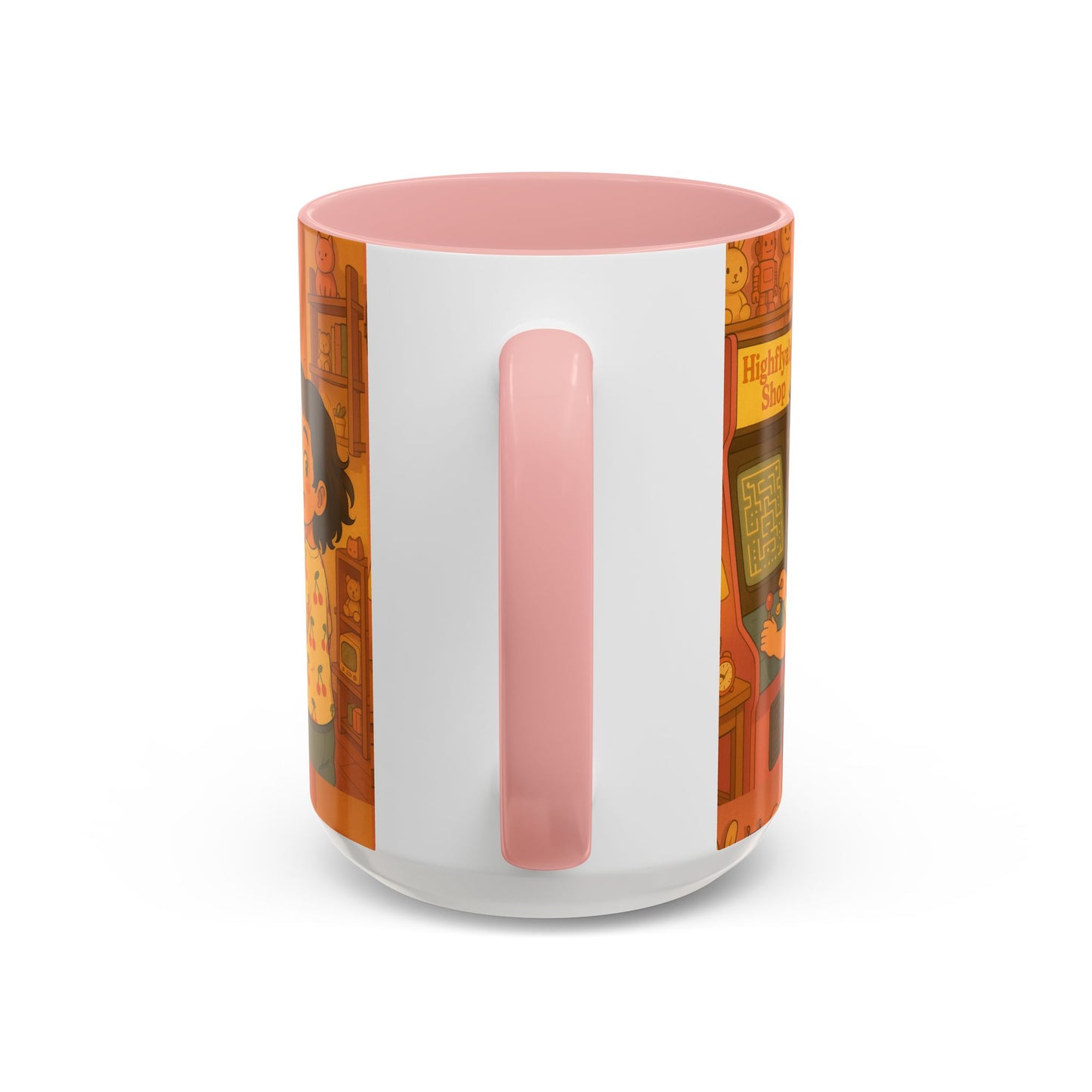 Retro Arcade Coffee Mug - Vintage Gaming Gift, Fun Office Mug, Girls Playroom Decor, Unique Tea Cup, Gamer Merchandise