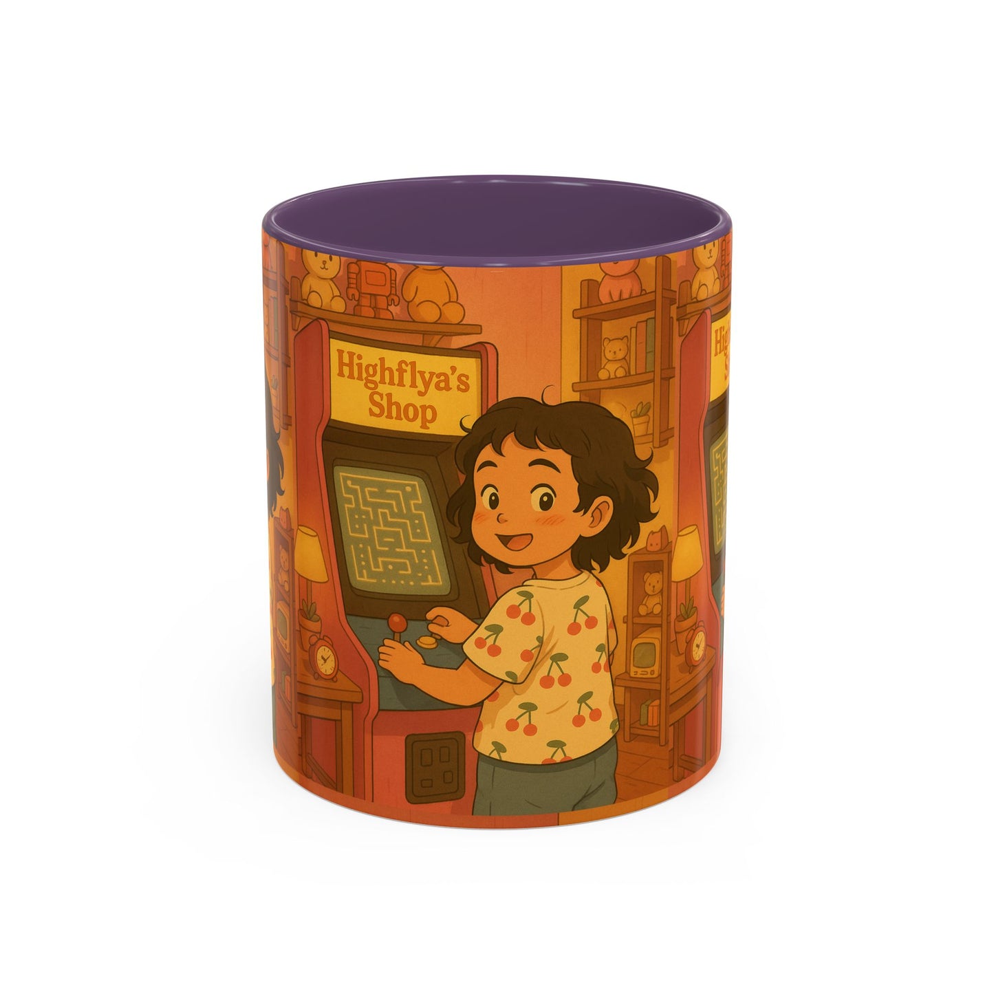 Retro Arcade Coffee Mug - Vintage Gaming Gift, Fun Office Mug, Girls Playroom Decor, Unique Tea Cup, Gamer Merchandise