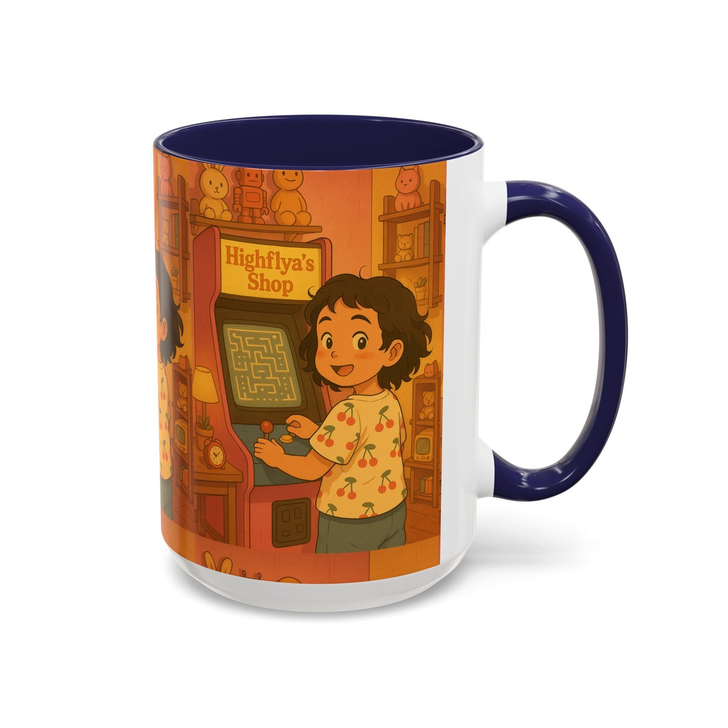 Retro Arcade Coffee Mug - Vintage Gaming Gift, Fun Office Mug, Girls Playroom Decor, Unique Tea Cup, Gamer Merchandise