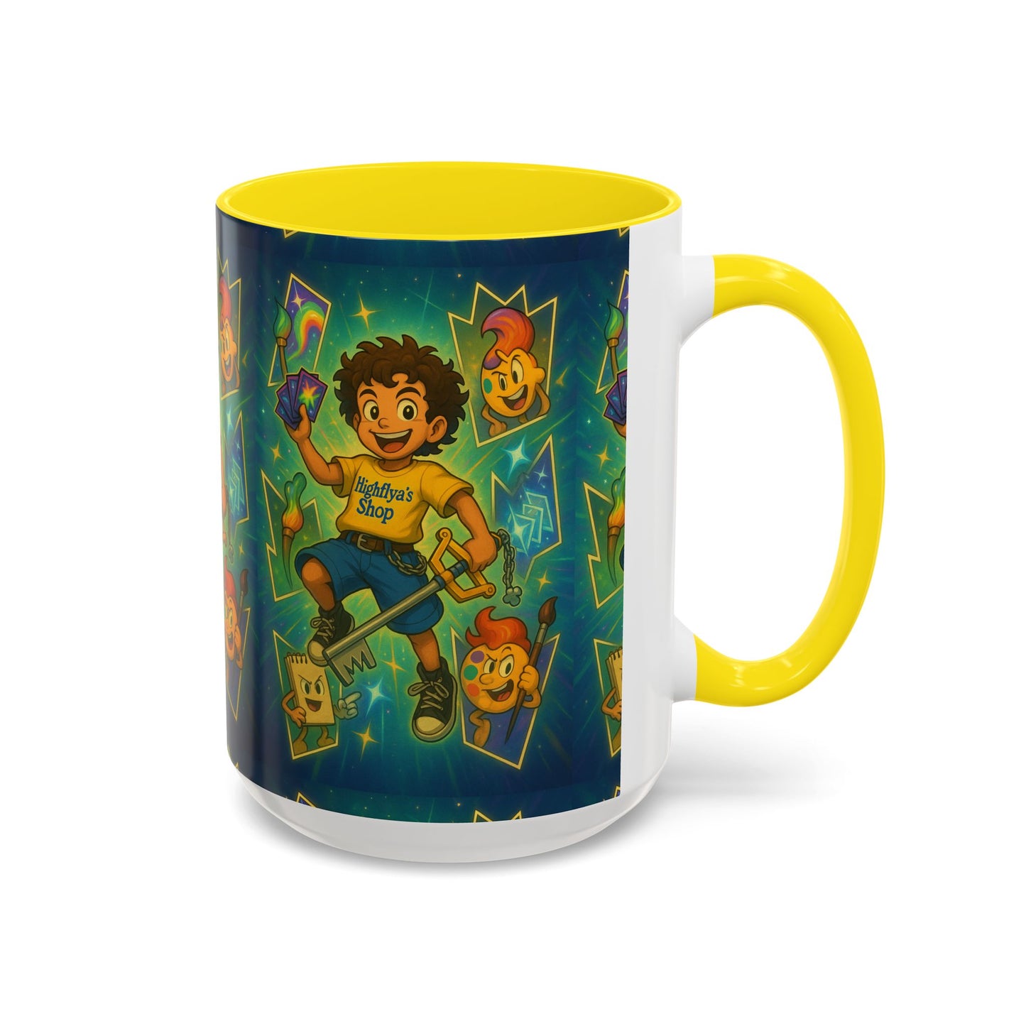Magic Shop Accent Coffee Mug, Fun Gift, Kids' Birthday Present, Colorful Mug for Collectors, Playful Kitchen Decor