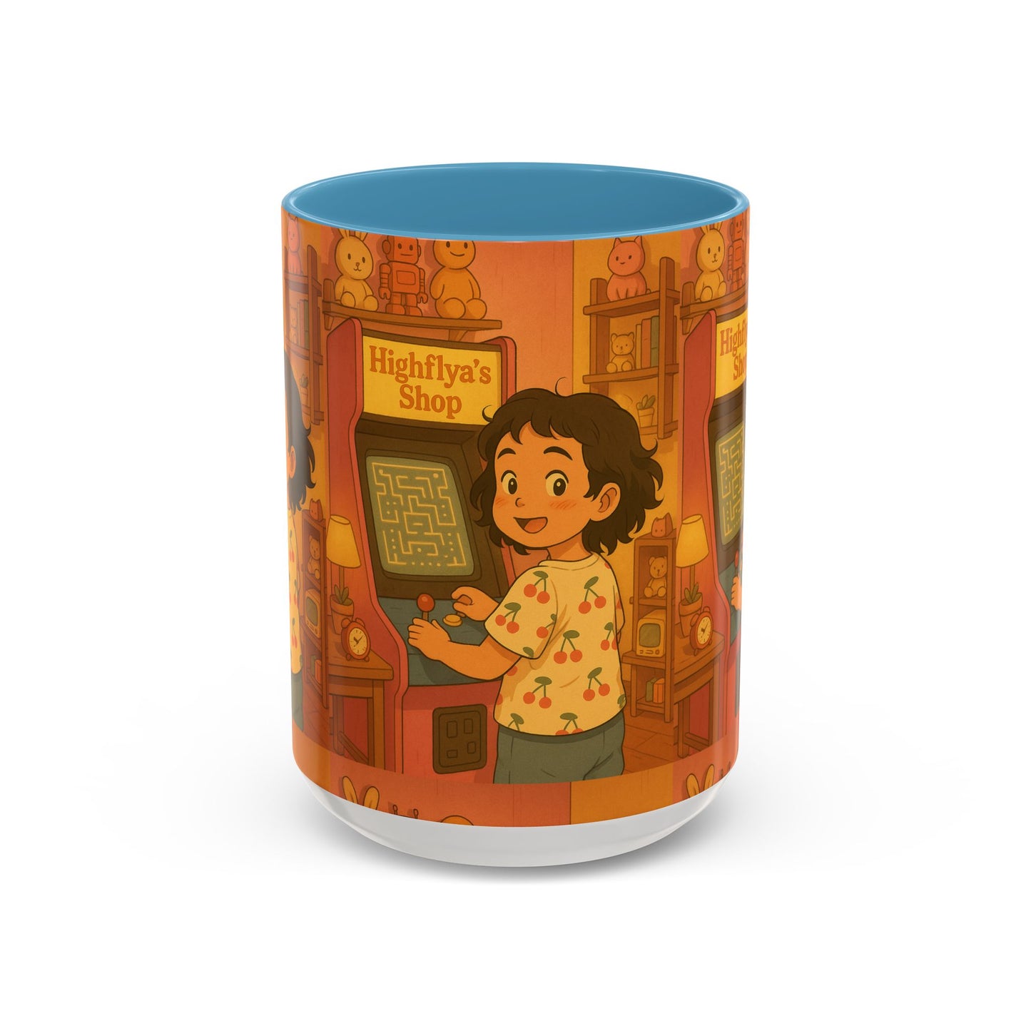 Retro Arcade Coffee Mug - Vintage Gaming Gift, Fun Office Mug, Girls Playroom Decor, Unique Tea Cup, Gamer Merchandise