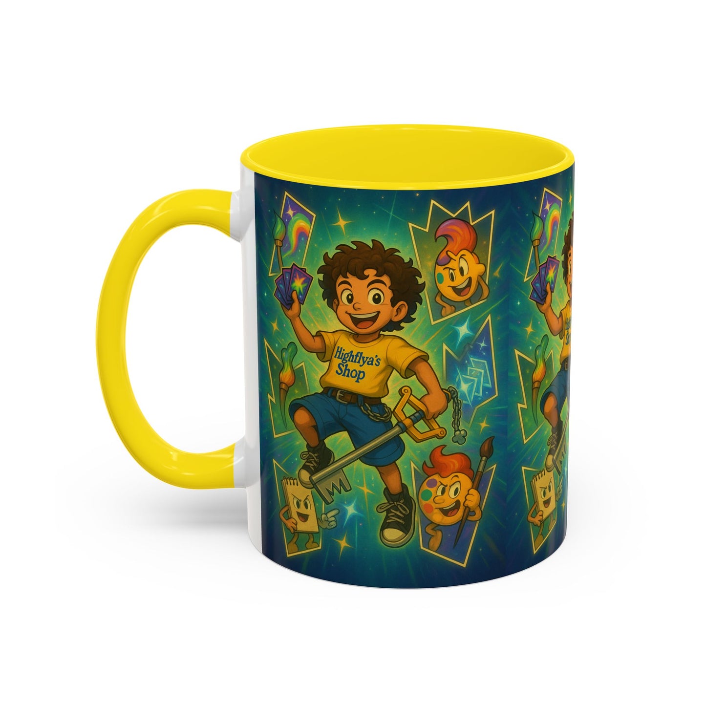Magic Shop Accent Coffee Mug, Fun Gift, Kids' Birthday Present, Colorful Mug for Collectors, Playful Kitchen Decor