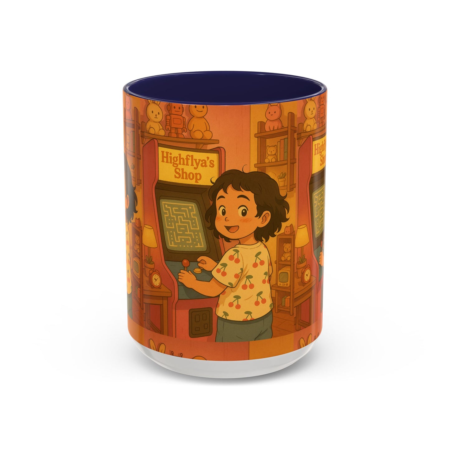 Retro Arcade Coffee Mug - Vintage Gaming Gift, Fun Office Mug, Girls Playroom Decor, Unique Tea Cup, Gamer Merchandise