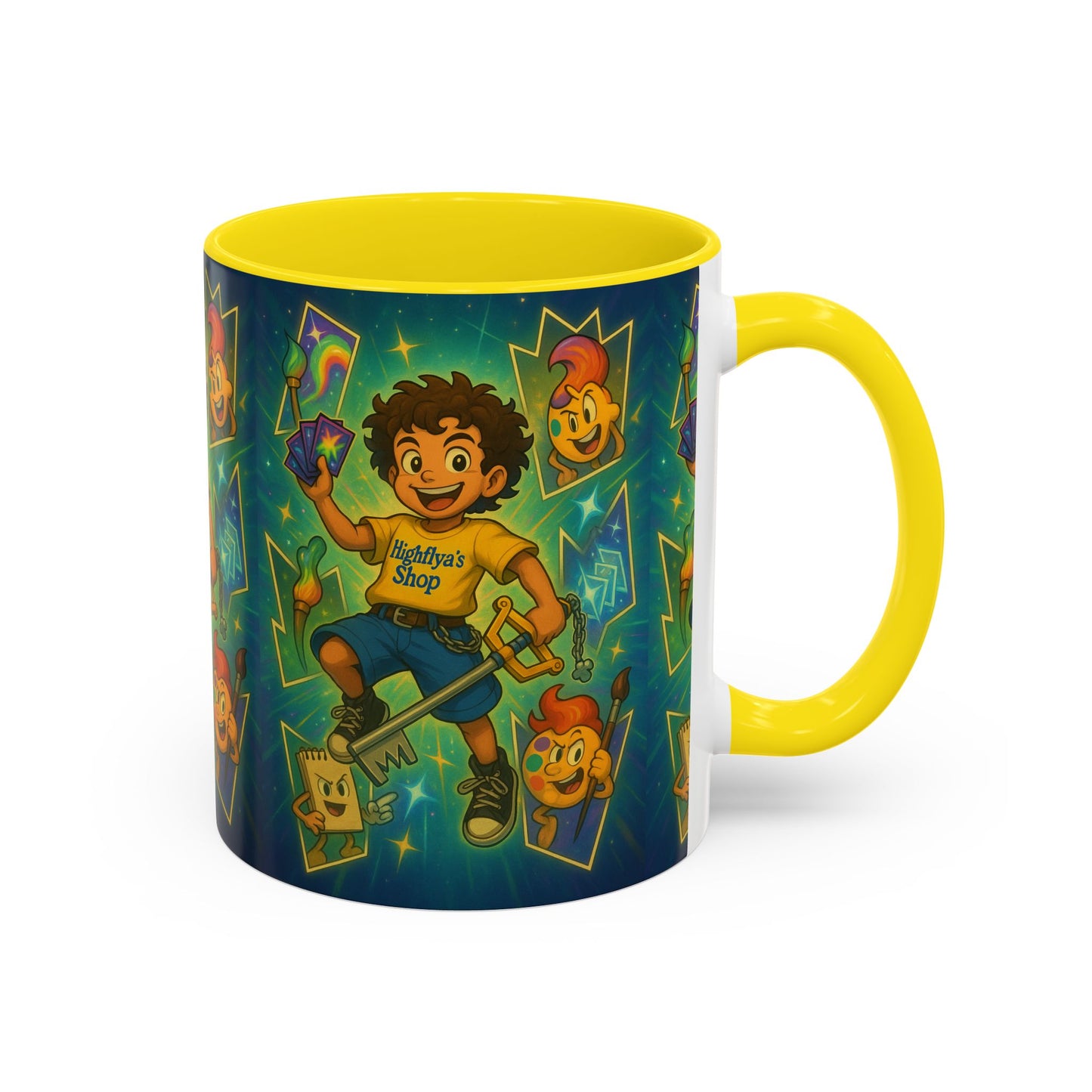 Magic Shop Accent Coffee Mug, Fun Gift, Kids' Birthday Present, Colorful Mug for Collectors, Playful Kitchen Decor