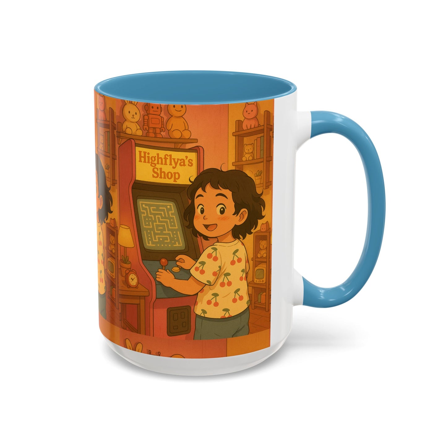 Retro Arcade Coffee Mug - Vintage Gaming Gift, Fun Office Mug, Girls Playroom Decor, Unique Tea Cup, Gamer Merchandise