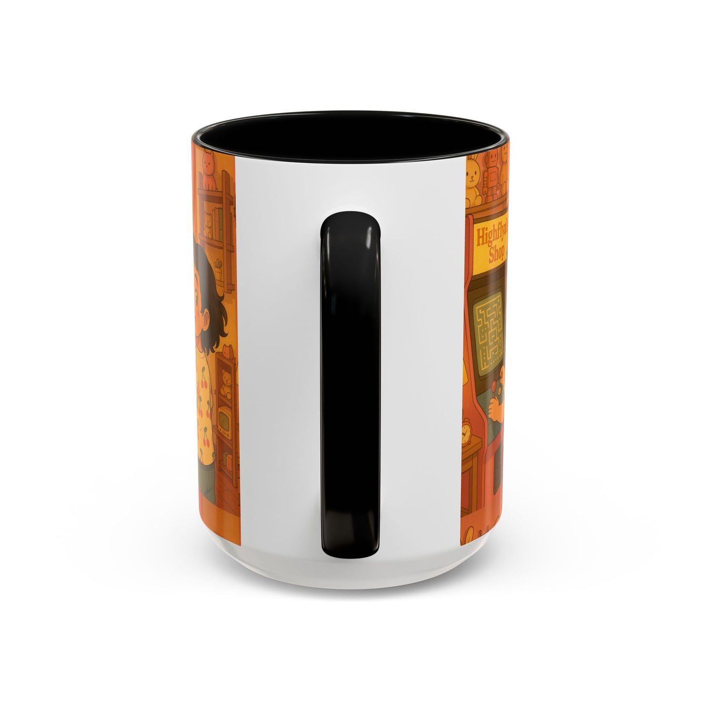 Retro Arcade Coffee Mug - Vintage Gaming Gift, Fun Office Mug, Girls Playroom Decor, Unique Tea Cup, Gamer Merchandise